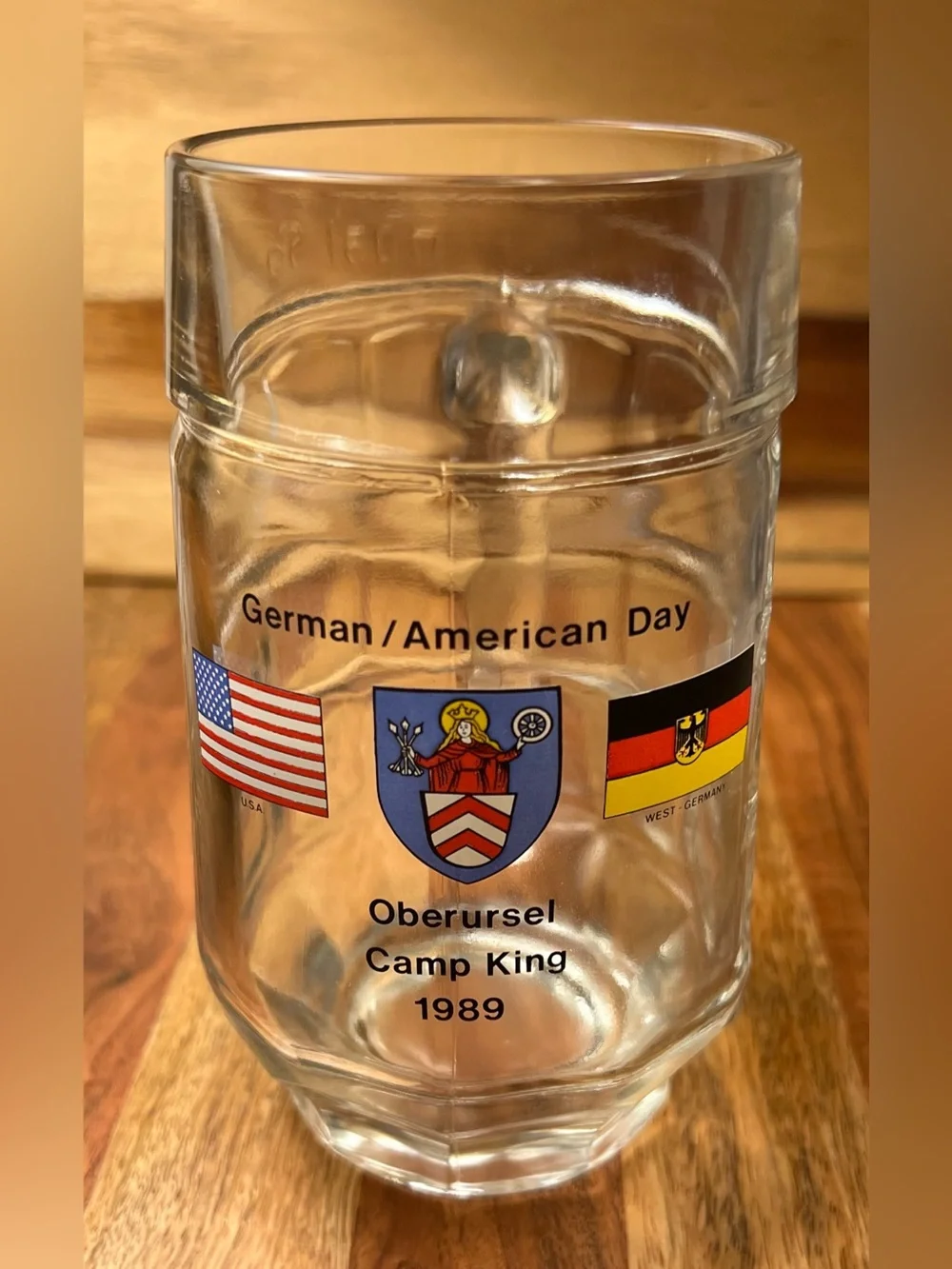 Vintage 1989 Oberursel Camp King Beer Mug - German American Day